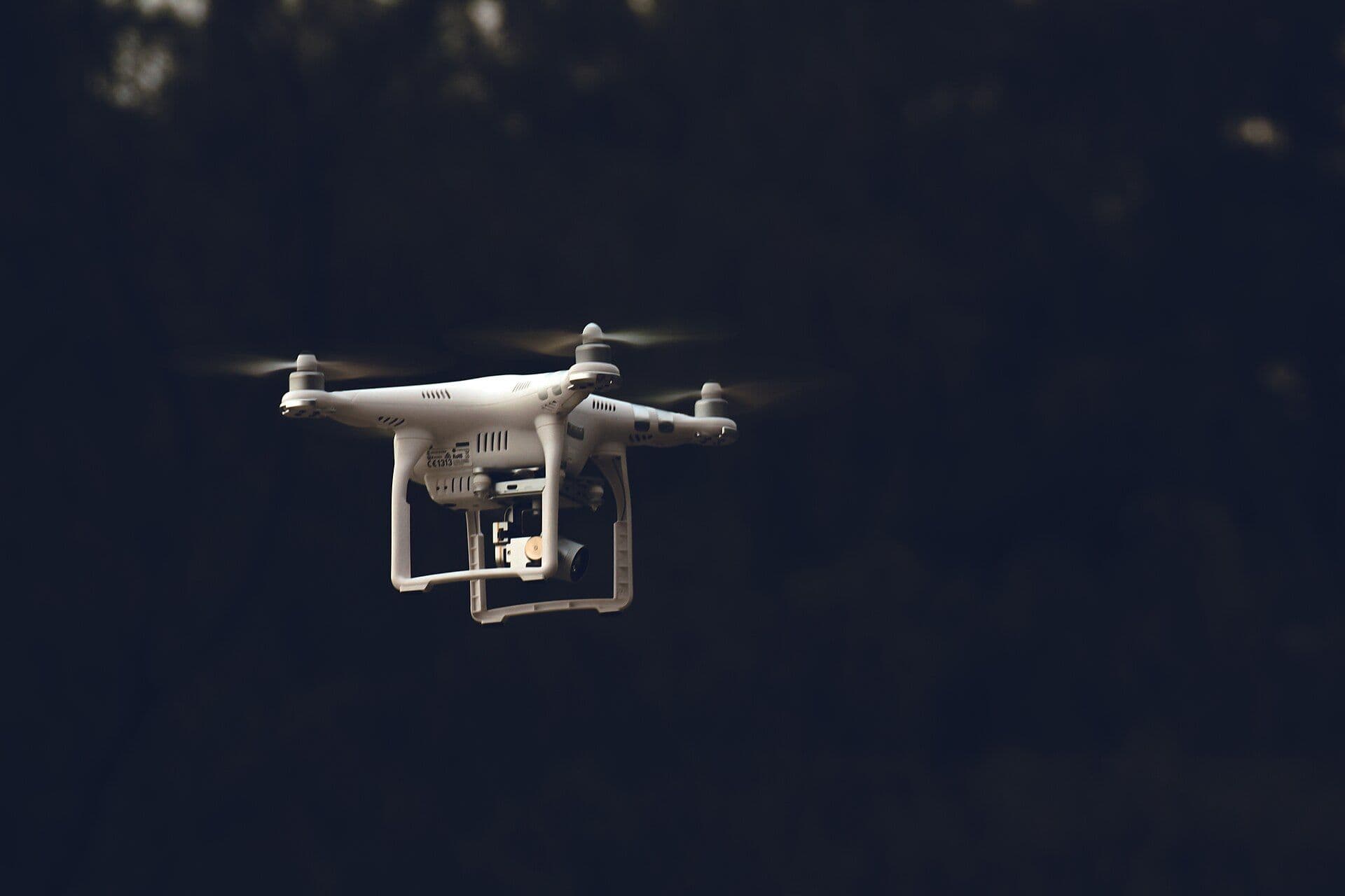 Survey drone in flight
